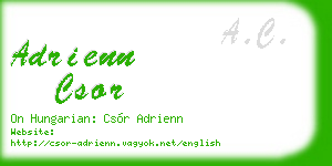 adrienn csor business card