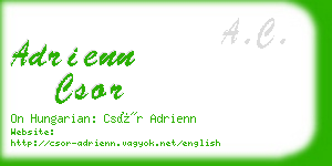 adrienn csor business card